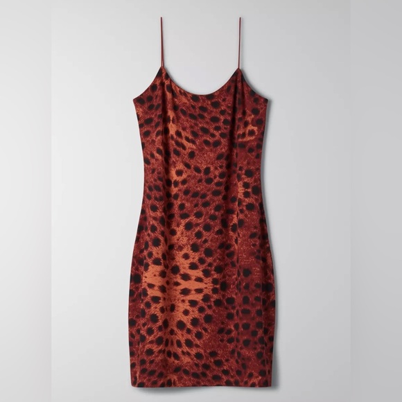 ARITZIA Wilfred Free Leopard Tiny Dress - Brown/Black - XS - Picture 5 of 6